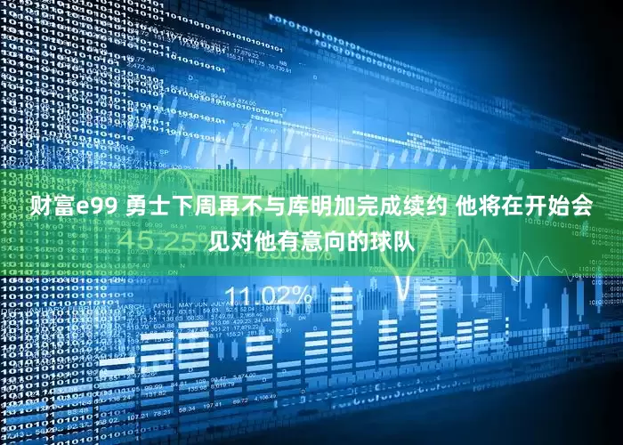 财富e99 勇士下周再不与库明加完成续约 他将在开始会见对他有意向的球队