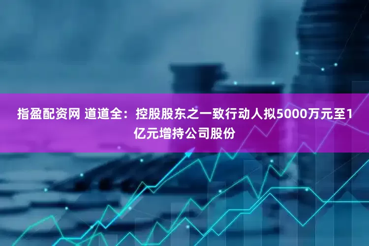 指盈配资网 道道全：控股股东之一致行动人拟5000万元至1亿元增持公司股份
