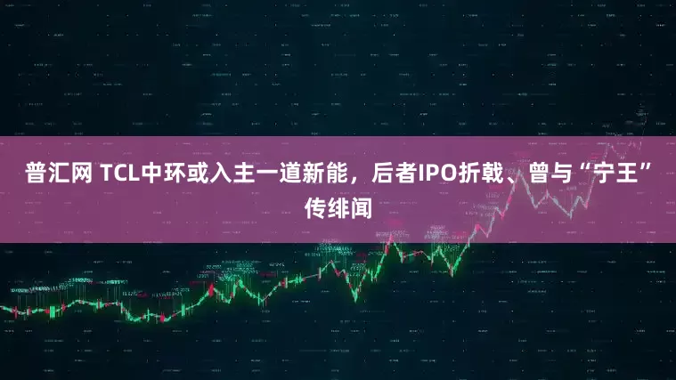 普汇网 TCL中环或入主一道新能，后者IPO折戟、曾与“宁王”传绯闻